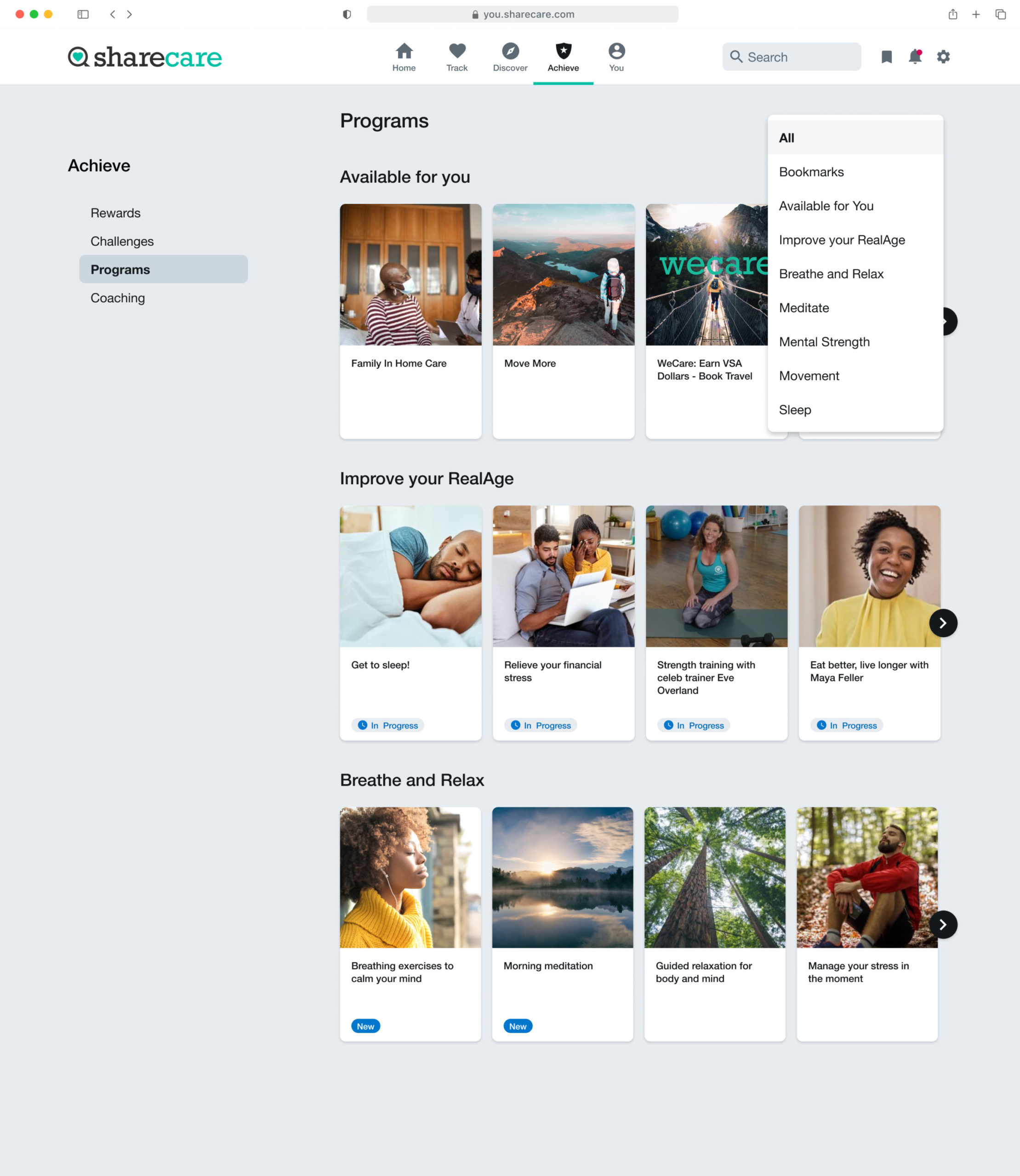 Programs – Dropdown (filter)@2x